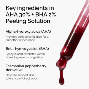 Solución Exfoliante Facial de Marca Privada con <span class=keywords><strong>AHA</strong></span> <span class=keywords><strong>30</strong></span>% + BHA 2%, Exfoliante Avanzado para una Piel Más Brillante - Product Image 2