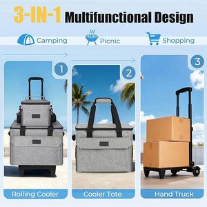 Bolsa Refrigerante Plegable Impermeable Personalizada, Superventas, en Múltiples Especificaciones, Reutilizable/para Entrega de Alimentos/para Carrito - Product Image 4