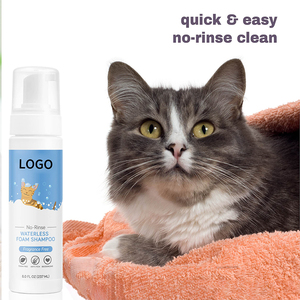 Shampooing Moussant Sans Eau pour Chats et Chiens au Collagène, Spray de Toilettage pour Animaux <span class=keywords><strong>Anti</strong></span>-<span class=keywords><strong>Allergique</strong></span>, Bain Sans Rinçage pour Peaux Sensibles, Marque Privée - Product Image 4