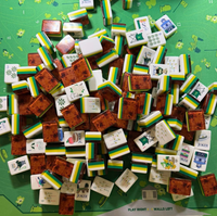2026 Golf Masters Edition Ensemble de tuiles de Mahjong américain de luxe 160 pièces en acrylique gravé, jeu de casino professionnel américain