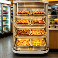 Armoire chauffante pour aliments DZCF--4F/8P, contrôle électronique numérique de la température, chauffe-aliments pour restaurant, fast-food