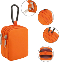 Mini porte-monnaie avec mousqueton, petite pochette organisatrice d'accessoires, porte-cartes, porte-clés, sac portefeuille pour femmes et hommes