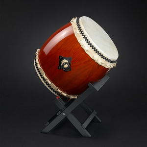 Tambour Taiko en cuir Burlywood, instrument de musique du temple - Product Image 2