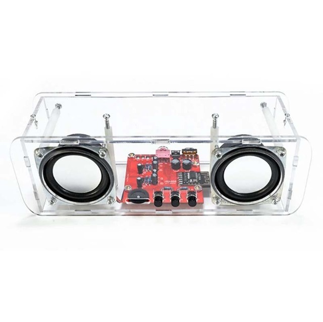 DIY BT Speaker Kit USB Mini Stereo Sound Amplifier DIY Electronic Kits For Soldering Practice With Shell