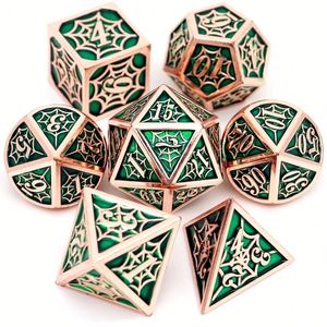 Wholesale Handcrafted Brass Model Dice Set with Engraved Numbers Plated UV Printed for Modern Gamer's Gift - Product Image 6