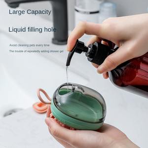 Cepillo de Ducha para Mascotas Soft Gold, Cepillo de Baño para Animales Pequeños, Suministros de Limpieza, Peine de Masaje para Perros - Product Image 3