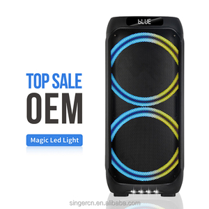Altavoces Inalámbricos NDR-1306 1308 1310 1312 <span class=keywords><strong>para</strong></span> Karaoke con Luces LED RGB, Control Remoto, Salida <span class=keywords><strong>de</strong></span> Audio y Diseño Portátil - Product Image 3