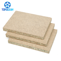 TopOcean Yüksek Kaliteli HMR 1220*2440*15mm E0 Melamin Kaplı Yonga Levha, Mobilya ve Dolaplar İçin Termit Dayanımlı Düz Yonga Levha