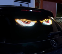 Écran LED sans fil pour voiture, affichage tricolore, écran LED pour vitre arrière de voiture - Evil Eye