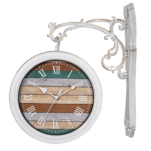 Chất lượng cao nhựa thời trang phổ biến pháp phong cách <span class=keywords><strong>double</strong></span> sided Đồng hồ treo tường - Product Image 5