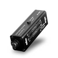 Isolateur audio 6,35 mm, filtre de boucle de masse, éliminateur de bruit passif en métal pour amplificateur de guitare, mixeur, système audio jack 1/4 pouce
