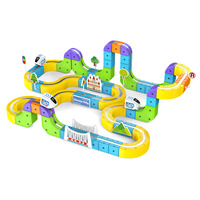 Jeu de train magnétique anti-gravité de 176 pièces avec voitures et rails en plastique, kit de construction 3D DIY, jouet éducatif unisexe