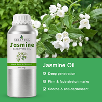 Huile essentielle de jasmin avec des bienfaits hydratants pour la peau, 100% pure et naturelle, distillée à la vapeur, pour tous types de peau