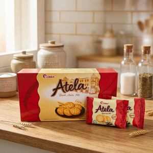 ODM OEM Service Atela Sesame Crispy Salty <b>Thin</b> Crackers 150g Box/Sachet Packaging Vietnam Factory Direct & Free Sampling - Product Image 5