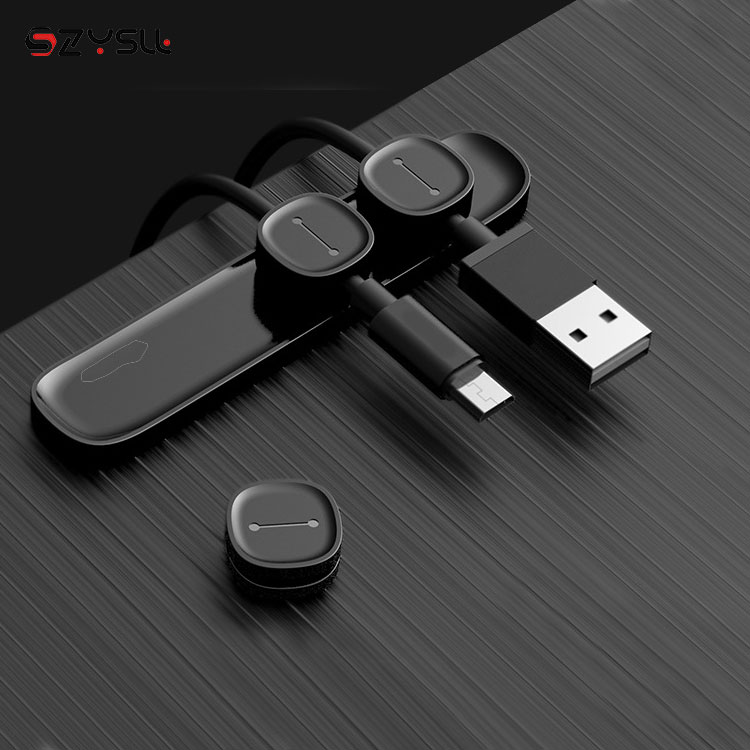 Квадратный пластиковый набор, органайзер для игровой мыши, зажим для управления, самоклеящиеся провода, аккуратные машинные кабельные зажимы