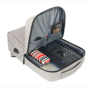 Custom Logo Anti-Theft <b>Black</b> Nylon Laptop <b>Backpack</b> with USB Waterproof Office <b>School</b> Bags New Designer <b>Backpacks</b> Zipper Closure - Product Image 4