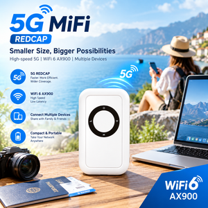 Punto de Acceso Móvil <span class=keywords><strong>MiFi</strong></span> 5G Desbloqueado, Router Portátil WiFi <span class=keywords><strong>6</strong></span> AX900 con Batería Extraíble para Viajes y Oficina - Product Image 1