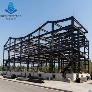 Bâtiment préfabriqué <span class=keywords><strong>en</strong></span> acier à plusieurs étages, <span class=keywords><strong>construction</strong></span> <span class=keywords><strong>de</strong></span> structure <span class=keywords><strong>en</strong></span> acier lourd, cadre <span class=keywords><strong>de</strong></span> bureau et d'usine à plusieurs niveaux - Product Image 1