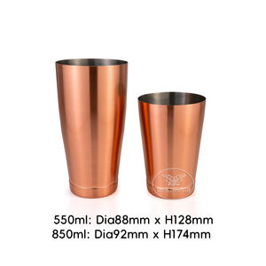 Coctelera Boston de Acero Inoxidable 304 <span class=keywords><strong>con</strong></span> Recubrimiento PVD, 850+550 ml, Apta para Lavavajillas, Color Personalizado, para Mezclar Cócteles y Martini - Product Image 4