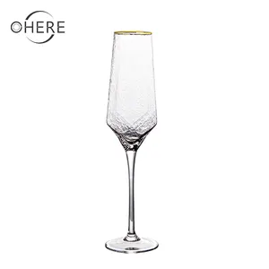 Bán Buôn Độc Đáo Pha Lê Stemware Cốc Rõ Ràng Rượu Thủy Tinh Ly Nước Bán Cho Wedding Party Wine Cup Ice-Cream Cup