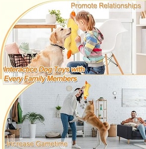 Dayanıklı, Etkileşimli, Isırmaya Dayanıklı, Sesli, Yumuşak Peluş Ördek Oyuncak - Küçük/Orta Boy Köpekler İçin - Çoklu Boyutlarda, Çiğneme, Diş Bakımı, Uyku, Oyun - Product Image 3