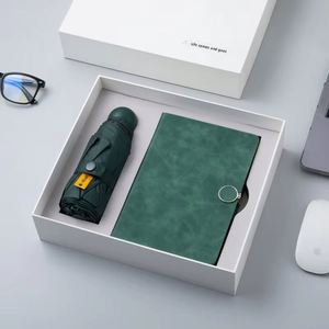 Coffret Cadeau d'Affaires : Parapluie, Carnet en Cuir, Papier Dorland – Idéal pour Réunions Annuelles d'Entreprise et Événements d'Entreprise - Product Image 1