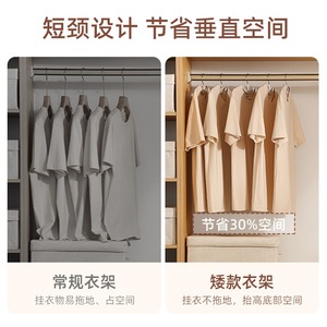 Perchas de Goma Personalizadas al por Mayor con Cuello Corto, Perchas de Alta Gama para Organización de Armarios, Perchas Sin Costuras para Ahorrar <span class=keywords><strong>Espacio</strong></span> - Product Image 5