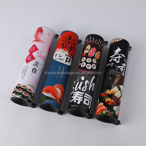 Tubi Biodegradabili Rotondi per <span class=keywords><strong>Sushi</strong></span> Push Pop, Scatole di Imballaggio in Carta per Alimenti, Tubi Push Pop per <span class=keywords><strong>Sushi</strong></span> di Grado Alimentare - Product Image 2