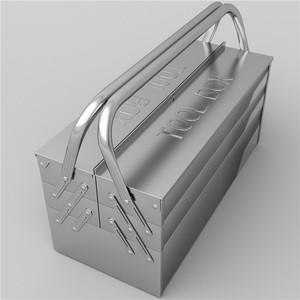 Kotak Peralatan Lipat 3 Tingkat dari Baja Anti Karat untuk Aplikasi Garasi/Bengkel - Product Image 2