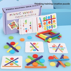 Juguetes de Madera para el Desarrollo del Pensamiento Lógico de Konig Kids, Juguetes Educativos Montessori, Juguetes Educativos para Niños, Rompecabezas - Product Image 1