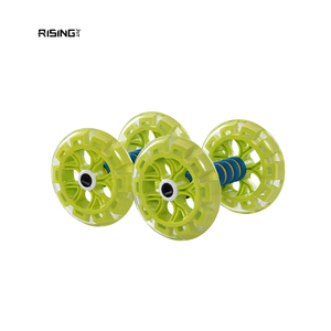 Roues Ab Slider doubles Rising Fitness Gym Power pour entraînement abdominal - Matériau ABS antidérapant et durable pour exercices de musculation - Product Image 1
