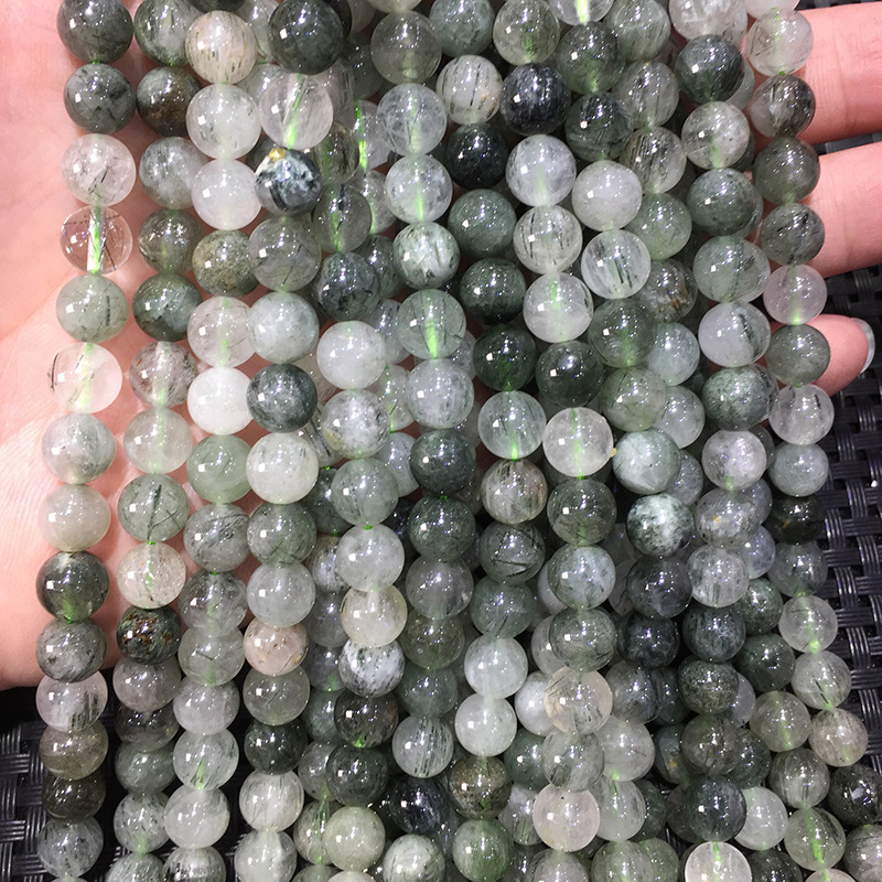Quartz rutile vert
