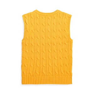 LeBo vente en gros logo personnalisé en coton biologique <span class=keywords><strong>sans</strong></span> manches col en V câble garçons tricoté gilet <span class=keywords><strong>pull</strong></span> - Product Image 6