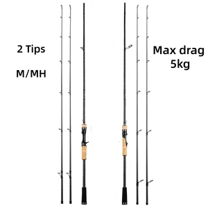 30T Kohlefaser-Angelrute 5-25g Köder Karpfen Spinnrute Ozean Salzwasser Jigging <span class=keywords><strong>Casting</strong></span> Angelrute - Product Image 2