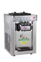Nouvelle machine à crème glacée automatique fiable et durable - Facile à utiliser, 6 options d'ingrédients (Noix, Maïs), poudre de crème glacée à utiliser