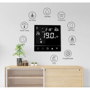 Contrôleur de température numérique Écran tactile Wifi Ac Chauffage au sol Chauffage au sol <span class=keywords><strong>sans</strong></span> <span class=keywords><strong>fil</strong></span> <span class=keywords><strong>Thermostat</strong></span> intelligent pour système de chauffage au sol - Product Image 2