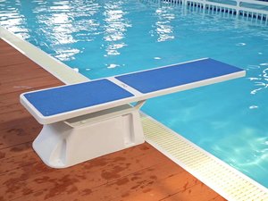 Material de acero y vidrio duradero, tablero de agua antideslizante para <span class=keywords><strong>piscina</strong></span>, trampolín especial para accesorios de entrenamiento de competición - Product Image 4