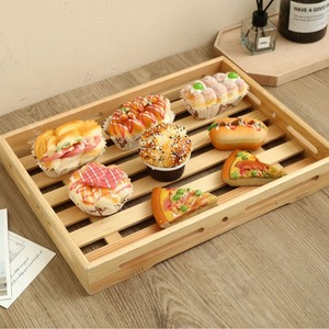 Plateau de présentation simple pour gâteaux et desserts, <span class=keywords><strong>assiette</strong></span> carrée ajourée pour sushis japonais, style moderne et minimaliste pour la maison - Product Image 1