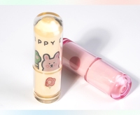 Groothandel op maat gemaakte schattige ronde lippenstiftverpakkingen voor kinderen, lege mini cosmetische lippenbalsem verpakkingen van ABS, milieuvriendelijk en recyclebaar
