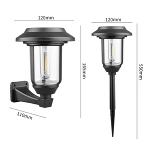 Solar Lawn <b>Lights</b> 120mm Outdoor Waterproof <b>LED</b> Garden <b>Light</b> With <b>Light</b> <b>Sensor</b> For Patio Yard Pathway - Product Image 1