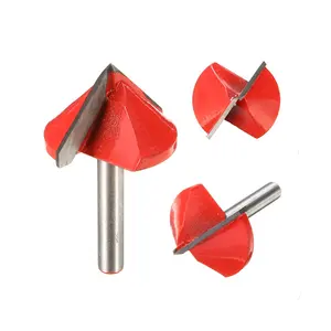 90 תואר טונגסטן פלדת CNC נתב חריטת כלי עץ עבודה V Groove Bit 6x32 מ"מ