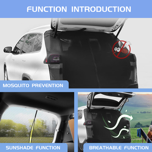 <span class=keywords><strong>Moustiquaire</strong></span> de voiture magnétique pour hayon Protection universelle de la lunette arrière pour les filets de hayon automobile - Product Image 2