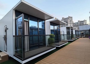 Roadside Beach Cafés Quioscos de libros Nave espacial de aluminio de acero inoxidable móvil Contenedores portátiles para acampar Casas móviles - Product Image 4