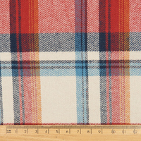 Tissu Tartan Bohème Coloré en Popeline de Coton Peigné Doux et Brossé, Teint en Fil, Idéal pour Chemises - Vente Chaude