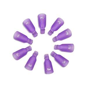 11-Color Gel Remover Plastique Nail Art Soak Cap Nail <span class=keywords><strong>Degraissant</strong></span> Nettoyant Conseils Vernis À Ongles Dissolvant Clip Doigts Manucure Ciseaux - Product Image 1