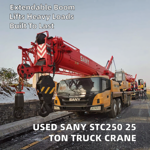 Grue mobile SANY STC250 de 50 tonnes, flèche télescopique à 5 sections, grue sur camion d'occasion, moteur Weichai, capacité de charge nominale de 50 tonnes, boîte de vitesses, roulement - Product Image 2
