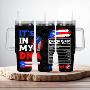 Souvenirs personnalisés de Porto Rico, cadeaux, gobelets de 40 oz, double paroi, bouteille <span class=keywords><strong>d</strong></span>'<span class=keywords><strong>eau</strong></span> isolée de 40 oz, gobelet avec poignée et paille - Product Image 5
