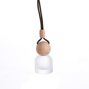 Flacon de parfum pour voiture en verre rond de 6 ml, bouchon à couronne, scellé, vide, diffuseur de parfum pour voiture suspendu - Product Image 3