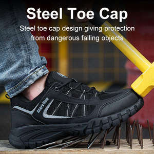 2024 léger respirant déodorant chaussures de travail été chaussures de sécurité hommes chaussures de sécurité avec fond en caoutchouc - Product Image 6