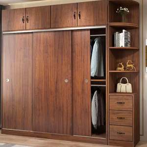 Promotional Wholesale Customized Wooden Wardrobe Closet Design Minimalist <b>Armoire</b> Luxury Furniture - Product Image 2